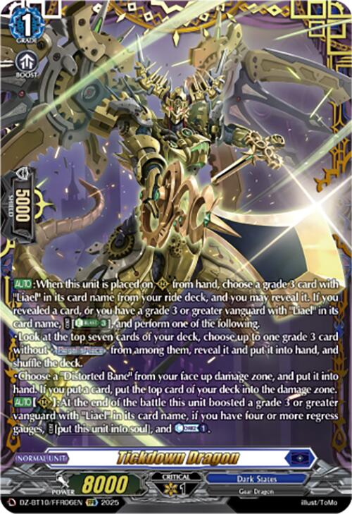 Image of Tickdown Dragon (FFR) (DZ-BT10/FFR06EN) [Dragonsoul Resonance]