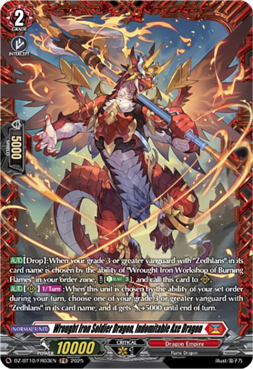 Image of Wrought Iron Soldier Dragon, Indomitable Axe Dragon (FR) (DZ-BT10/FR03EN) [Dragonsoul Resonance]