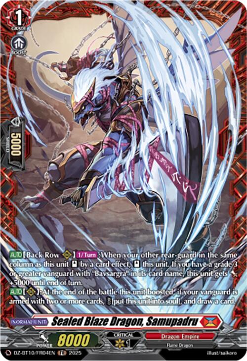 Image of Sealed Blaze Dragon, Samupadru (FR) (DZ-BT10/FR04EN) [Dragonsoul Resonance]