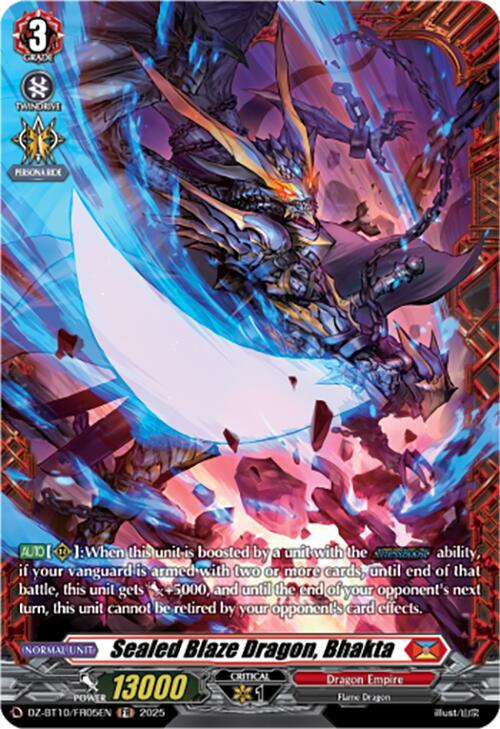 Image of Sealed Blaze Dragon, Bhakta (FR) (DZ-BT10/FR05EN) [Dragonsoul Resonance]