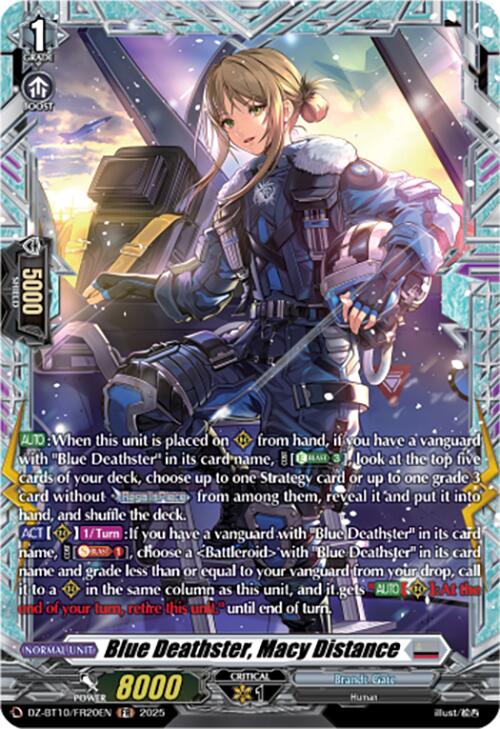 Image of Blue Deathster, Macy Distance (FR) (DZ-BT10/FR20EN) [Dragonsoul Resonance]