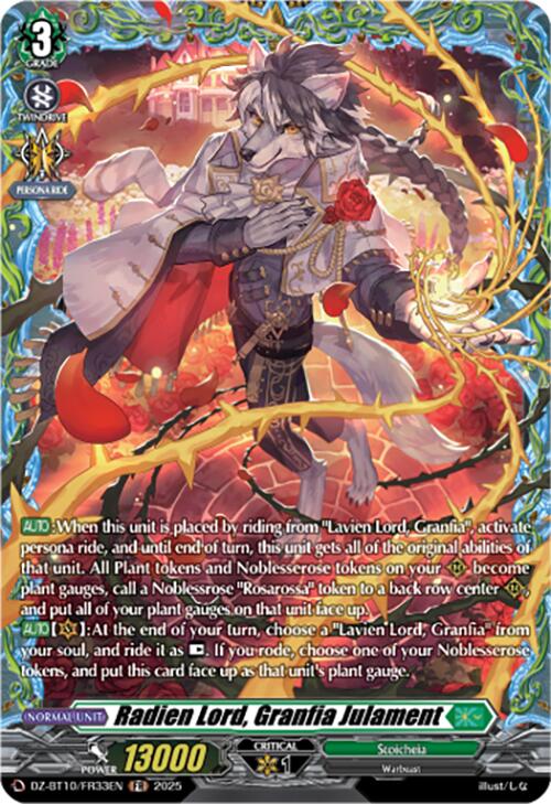 Image of Radien Lord, Granfia Julament (FR) (DZ-BT10/FR33EN) [Dragonsoul Resonance]