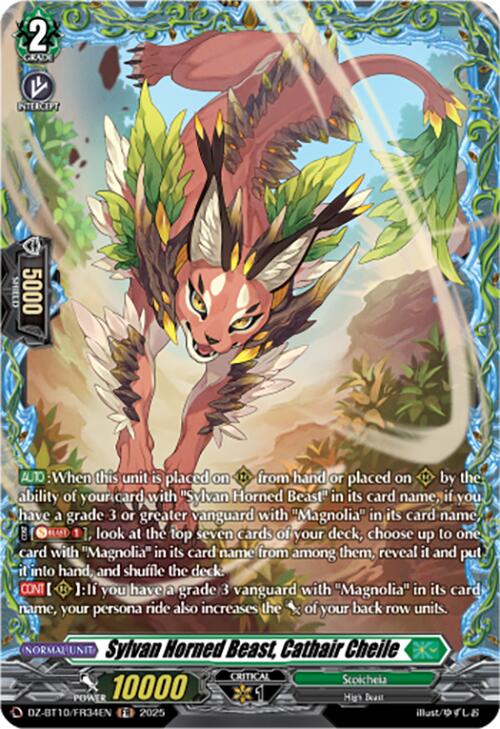 Image of Sylvan Horned Beast, Cathair Cheile (FR) (DZ-BT10/FR34EN) [Dragonsoul Resonance]