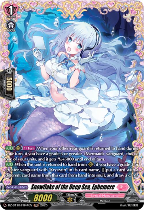 Image of Snowflake of the Deep Sea, Ephemere (FR) (DZ-BT10/FR44EN) [Dragonsoul Resonance]
