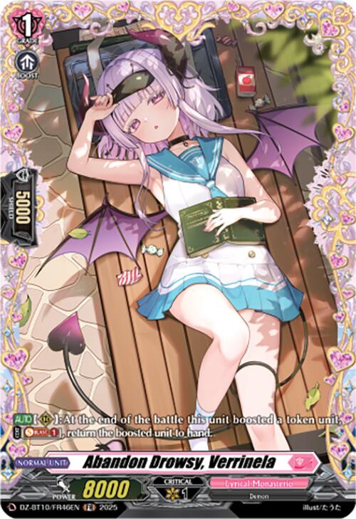 Image of Abandon Drowsy, Verrinela (FR) (DZ-BT10/FR46EN) [Dragonsoul Resonance]