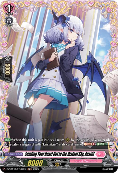 Image of Sending Your Heart Out to the Distant Sky, Ansitif (FR) (DZ-BT10/FR47EN) [Dragonsoul Resonance]