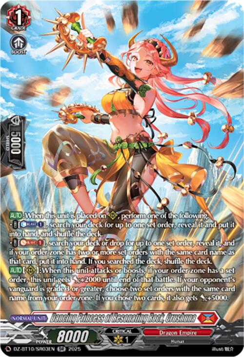 Image of Dancing Princess of Resonating Rock, Crushuna (SR) (DZ-BT10/SR03EN) [Dragonsoul Resonance]