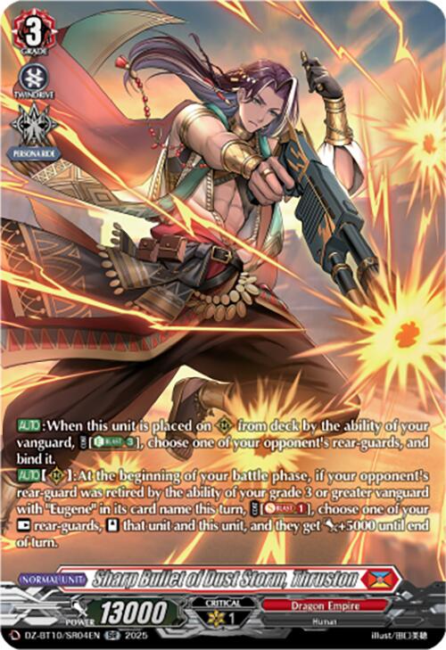 Image of Sharp Bullet of Dust Storm, Thruston (SR) (DZ-BT10/SR04EN) [Dragonsoul Resonance]