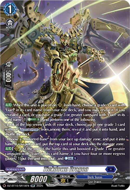 Image of Tickdown Dragon (SR) (DZ-BT10/SR10EN) [Dragonsoul Resonance]