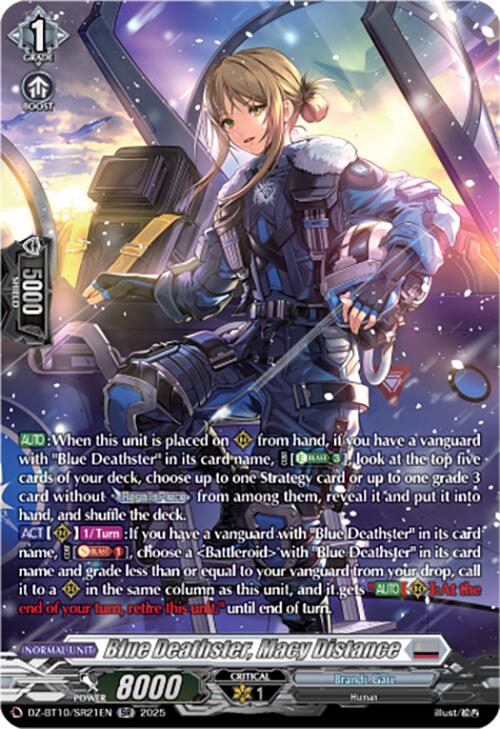 Image of Blue Deathster, Macy Distance (SR) (DZ-BT10/SR21EN) [Dragonsoul Resonance]