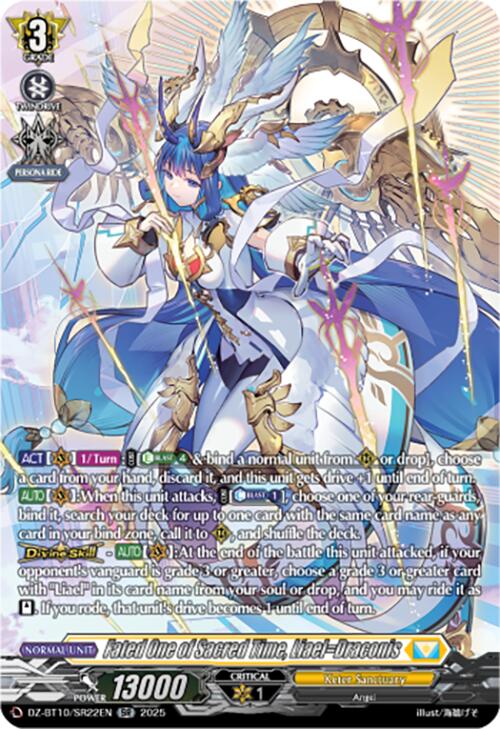 Image of Fated One of Sacred Time, Liael=Draconis (SR) (DZ-BT10/SR22EN) [Dragonsoul Resonance]