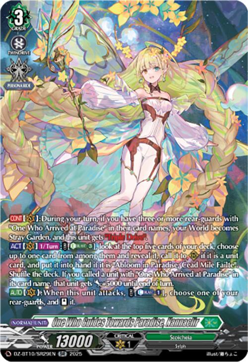 Image of One Who Guides Towards Paradise, Nannaclir (SR) (DZ-BT10/SR29EN) [Dragonsoul Resonance]