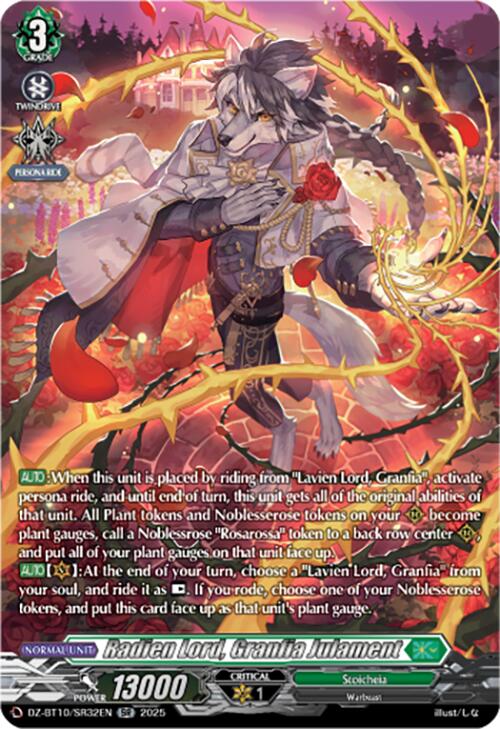 Image of Radien Lord, Granfia Julament (SR) (DZ-BT10/SR32EN) [Dragonsoul Resonance]