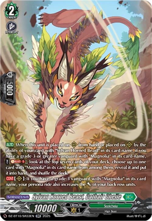 Image of Sylvan Horned Beast, Cathair Cheile (SR) (DZ-BT10/SR33EN) [Dragonsoul Resonance]