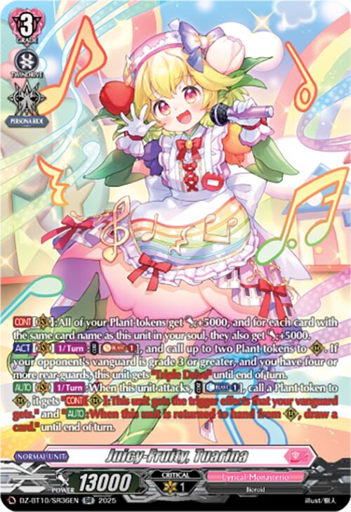 Image of Juicy-Fruity, Tuarina (SR) (DZ-BT10/SR36EN) [Dragonsoul Resonance]