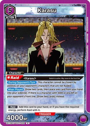 Image of Karasu (008) (UE13BT/YYH-1-008) - UE13BT Yu Yu Hakusho Ghost Files Foil