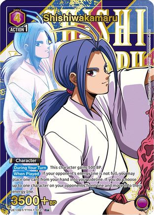 Image of Shishiwakamaru (R*) (UE13BT/YYH-1-012) - UE13BT Yu Yu Hakusho Ghost Files Foil