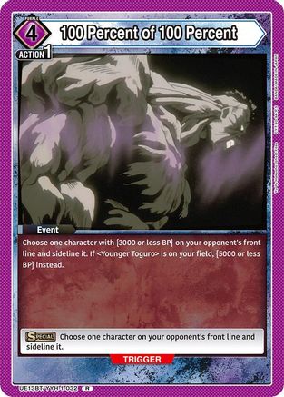 Image of 100 Percent of 100 Percent (UE13BT/YYH-1-032) - UE13BT Yu Yu Hakusho Ghost Files Foil
