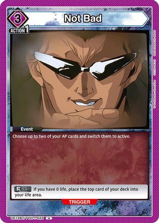 Image of Not Bad (UE13BT/YYH-1-033) - UE13BT Yu Yu Hakusho Ghost Files