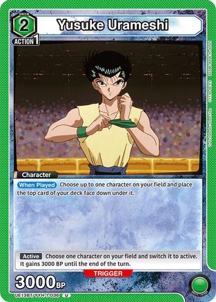 Image of Yusuke Urameshi (036) (UE13BT/YYH-1-036) - UE13BT Yu Yu Hakusho Ghost Files