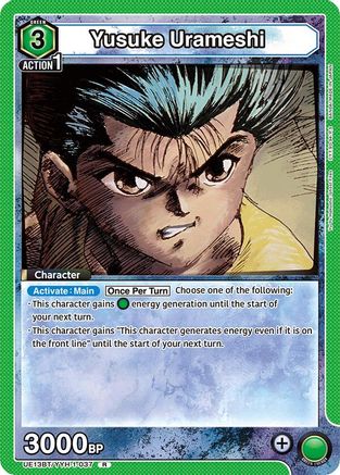 Image of Yusuke Urameshi (037) (UE13BT/YYH-1-037) - UE13BT Yu Yu Hakusho Ghost Files Foil