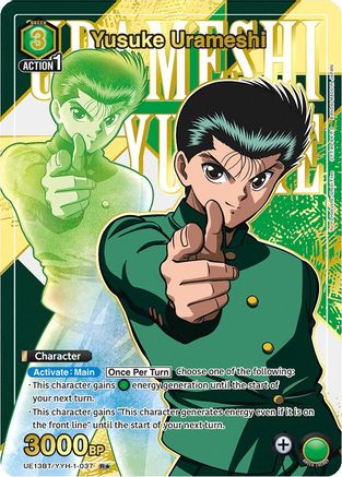 Image of Yusuke Urameshi (037) (R*) (UE13BT/YYH-1-037) - UE13BT Yu Yu Hakusho Ghost Files Foil