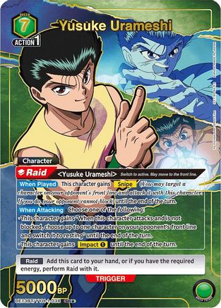 Image of Yusuke Urameshi (038) (SR*) (UE13BT/YYH-1-038) - UE13BT Yu Yu Hakusho Ghost Files Foil