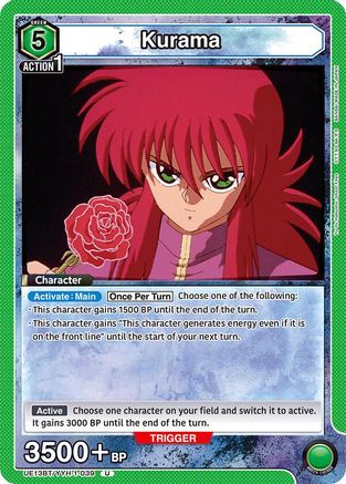 Image of Kurama (039) (UE13BT/YYH-1-039) - UE13BT Yu Yu Hakusho Ghost Files