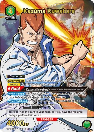 Image of Kazuma Kuwabara (043) (SR*) (UE13BT/YYH-1-043) - UE13BT Yu Yu Hakusho Ghost Files Foil