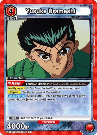 Image of Yusuke Urameshi (070) (UE13BT/YYH-1-070) - UE13BT Yu Yu Hakusho Ghost Files Foil