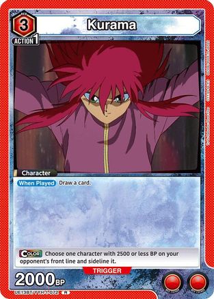 Image of Kurama (072) (UE13BT/YYH-1-072) - UE13BT Yu Yu Hakusho Ghost Files Foil
