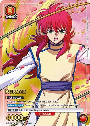 Image of Kurama (073) (SR**) (UE13BT/YYH-1-073) - UE13BT Yu Yu Hakusho Ghost Files Foil