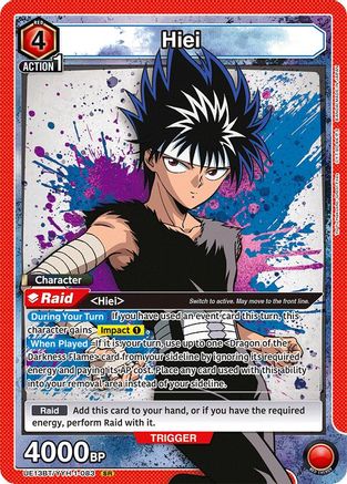 Image of Hiei (083) (UE13BT/YYH-1-083) - UE13BT Yu Yu Hakusho Ghost Files Foil