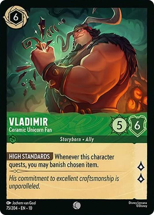 Image of Vladimir - Ceramic Unicorn Fan (75/204) [Whispers in the Well]