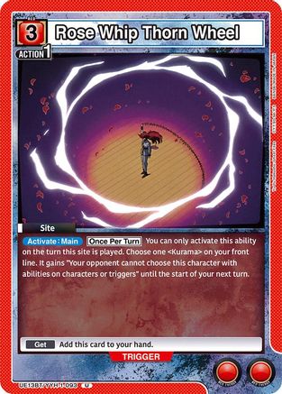 Image of Rose Whip Thorn Wheel (UE13BT/YYH-1-093) - UE13BT Yu Yu Hakusho Ghost Files