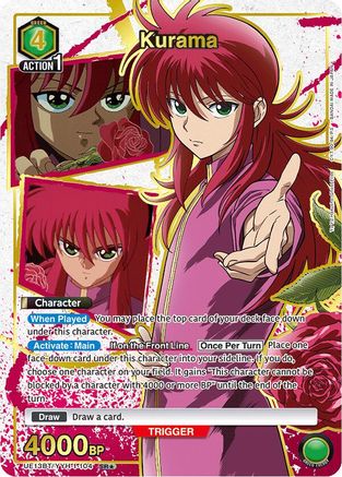 Image of Kurama (104) (SR*) (UE13BT/YYH-1-104) - UE13BT Yu Yu Hakusho Ghost Files Foil