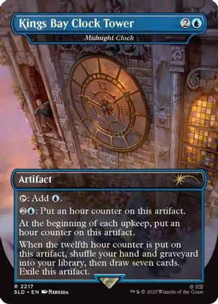Image of Kings Bay Clock Tower - Midnight Clock (SLD-2217) - Secret Lair Drop Series