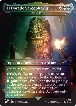 Image of El Dorado Sarcophagus - Whip of Erebos (Rainbow Foil) (SLD-2218) - Secret Lair Drop Series Foil