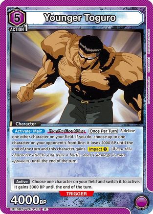 Image of Younger Toguro (111) (UE13BT/YYH-1-111) - UE13BT Yu Yu Hakusho Ghost Files Foil