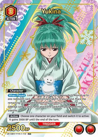 Image of Yukina (113) (R*) (UE13BT/YYH-1-113) - UE13BT Yu Yu Hakusho Ghost Files Foil