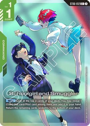 Image of Schoolgirl and Smuggler (C+) (ST06-012) - Starter Deck 06 Clan Unity Holofoil
