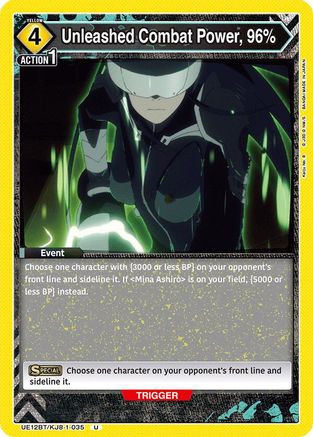 Image of Unleashed Combat Power, 96% (UE12BT/KJ8-1-035) - UE12BT Kaiju No 8