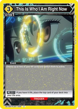 Image of This Is Who I Am Right Now (UE12BT/KJ8-1-036) - UE12BT Kaiju No 8