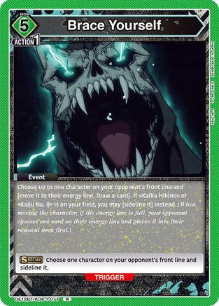 Image of Brace Yourself (UE12BT/KJ8-1-077) - UE12BT Kaiju No 8 Foil