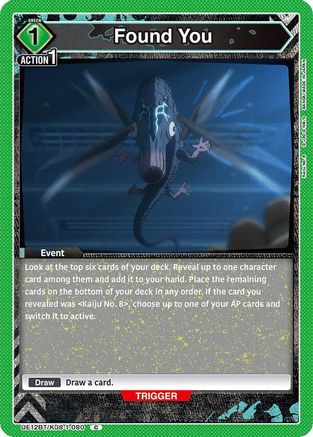Image of Found You (UE12BT/KJ8-1-080) - UE12BT Kaiju No 8