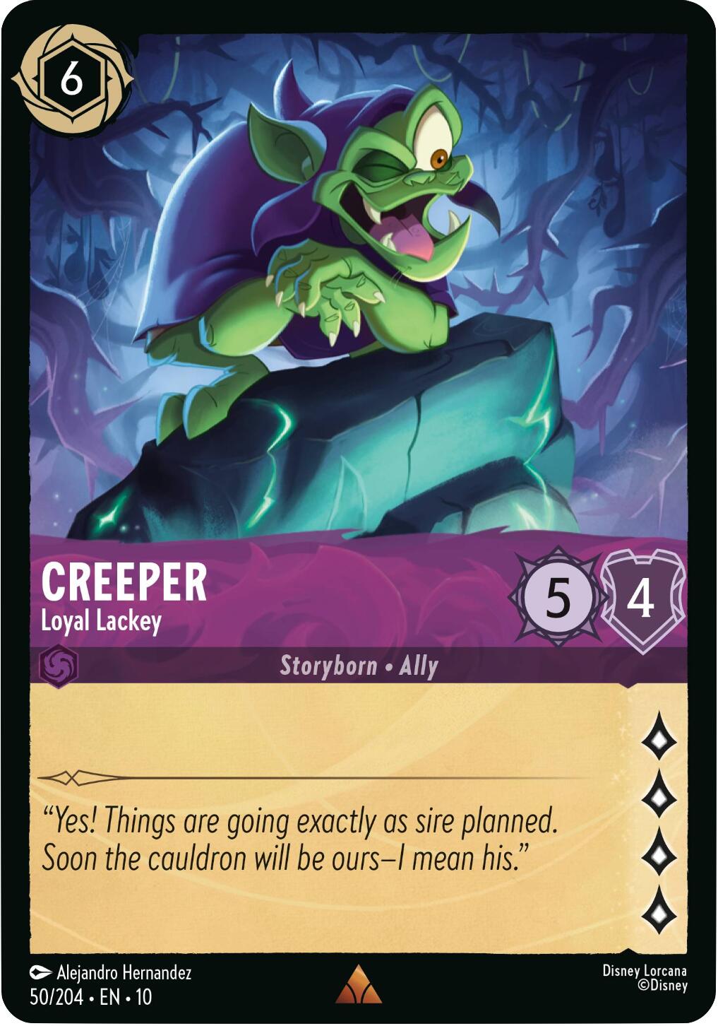 Image of Creeper - Loyal Lackey (50/204) [Whispers in the Well]