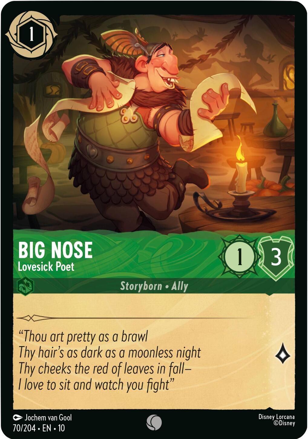 Image of Big Nose - Lovesick Poet (70/204) [Whispers in the Well]