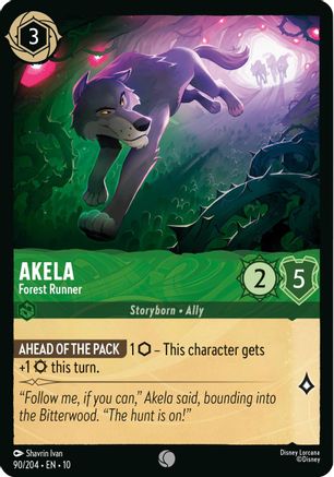 Image of Akela - Forest Runner (90/204) [Whispers in the Well]