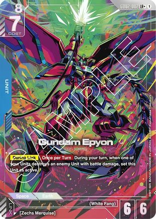 Image of Gundam Epyon (LR+) (GD02-002) - Dual Impact Holofoil