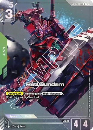 Image of Red Gundam (R+) (GD02-024) - Dual Impact Holofoil